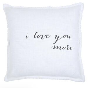 Santa Barbara Design Studio “i love you more” Euro pillow of 100% Cotton - NWT